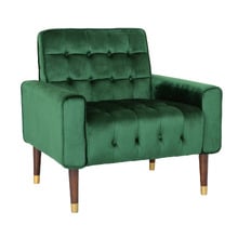 Bartos Button-Tufted Velvet Armchair